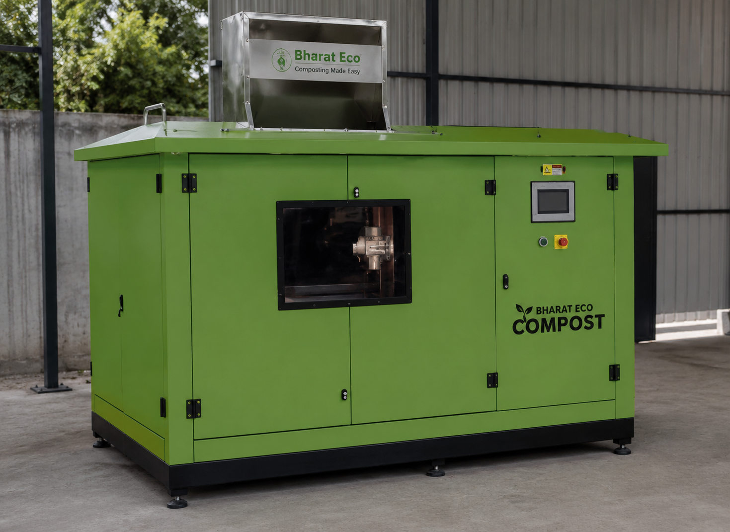 Bharat Eco fully automatic green organic waste composter